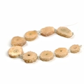 Irregular peach quartz tower-shaped stone beads with natural druzy edges and spacers - Tower Shape 12-28mm / Wine Yellow
