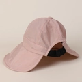 Detalle de la hebilla ajustable y solapa de nuca en el sombrero de sol de nailon - M (56-58cm) / Rosa
