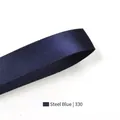 High-density 6mm polyester ribbon in Iron Blue color 330 for floral and gift wrapping - Iron Blue(330)