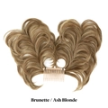 Chignon postiche avec peigne en Brunette / Ash Blonde pour un look volumineux - Brunette / Blond cendré