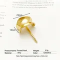 Eleganter goldener Zopfhalter-Haarclip aus Legierung mit poliertem Finish - Konkave Stil / Gold