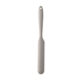 Spatola grigia in silicone dal set di 15 utensili in acciaio inox con foro per appendere - Spatola lunga piccola / Cachi