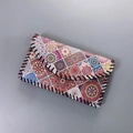 Ethnic bohemian crossbody phone bag with colorful mandala pattern and handmade stitching - Pattern 01