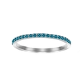 US5 / December Aquamarine-Silver Color