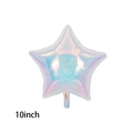10 Inch Iridescent Five-Pointed Star Balloon