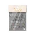 Embossed nail stickers featuring colorful smile faces and cute cartoon heart patterns - Cute Smile - Embossed