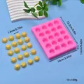 20-cavity spiral silicone mold for chocolates and mousse desserts in pink finish - Spiral Pleated Style (1#)