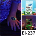 Waterproof luminous racing car tattoo stickers for kids featuring glowing sports car designs - Ei-237 (Dynamic Sports Car)