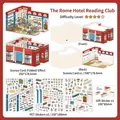 3D DIY scene sticker set Roman Hotel Reading Club with PET decorative decals - Rome Hotel's Reading Club (open Today Part 33)