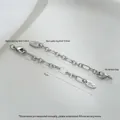 Silver finish 14K gold filled oval tag extension chain with lobster clasp for jewelry DIY - Oval Tag Red White Gold Plated
