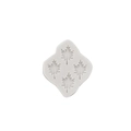 Stampo in silicone per foglie di acero, per fondant, cioccolato e argilla a 4 fori - 4#Foglia di Acero / Grigio