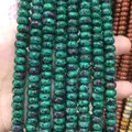 Natural green ruby zoisite abacus beads for handmade jewelry bracelets in multi-strand - 5*8mm (Per Strand) / Ruby Zoisite
