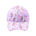 Kids purple and pink unicorn print baseball cap with glitter patterns on white background - Pink Purple Gradient (Kids Baseball Cap)