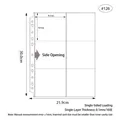 Transparent A4 6-pocket binder sleeve for cards, 30x21.9cm with 9.7x9.7cm pocket size - A4 Rounded Corner 11 Holes 6-Pocket Pages 10 Sheets 126#