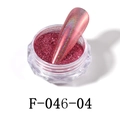 Holographic pink nail glitter powder in clear jar for DIY manicures, model F-046-04 - F-046-04 Laser Mirror Powder Pink