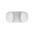 White multi-functional rice cooker spoon holder with a smooth dual-head plastic design - KS01 / White