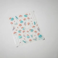 3D embossed nail stickers featuring pink lotus and koi fish design model TS-127 - Lotus Pond Series (M-127)