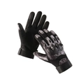 Tactical gloves in grey python camouflage with hard knuckle protection and touchscreen grip - L / Camo Soft Shell-Full Finger / Camo Black