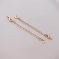 14K gold filled extension chain with lobster clasp and butterfly pendant for DIY jewelry - 14K Gold Plated Butterfly Style