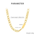 Especificaciones del collar de acero de 600mm con ancho de 7mm y dimensiones de placa - Collar / Color Acero