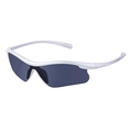 Gafas de sol deportivas de ciclismo con montura plateada y lentes grises - Gris Plata