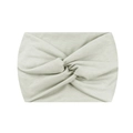 Elastic light sage green yoga headband with twisted knot design for women fitness - Light Ash Grey