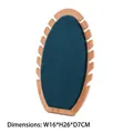 Extra large bamboo jewelry display board with green velvet for multiple necklaces - Banana Leaf Green Velvet