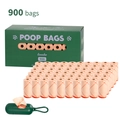 Milieuvriendelijke biologisch afbreekbare hondenpoepzakjes lavendel 900 stuks met dispenser - Boxed With Dispenser / 60 Rollen (900 Zakjes)