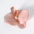 Primo piano di testa di orchidea artificiale rosa cipria per accessori fai da te e decori - Seta Caffè (Piccolo)