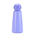 Insulated purple stainless steel water bottle with unique spherical lid and conical base - 500ml / Lavender