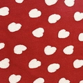 DIY Christmas bouquet wrap with red plush fabric and white heart-shaped patterns - Red Base Large White Heart / 1.5*0.5M