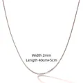 Delicate 2mm rose gold stainless steel link chain necklace, 40cm with 5cm extension - 2.0 Small Cuban Chain
