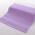 Soft lavender purple cotton hand towel with diamond weave texture in plain solid color - 34x34cm / Taro Purple