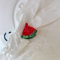 Cute watermelon slice hair claw clip made of acetate for a fresh summer hairstyle look - 6# Watermelon