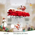 Christmas window sticker set with Santa Claus, snowman and snowflake motifs 50x70cm - Merry Christmas