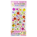 Multi-colored acrylic rhinestone stickers in various sizes for DIY crafts and decor - Starry Round Shape (Colored Card)