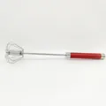 Detail view of 12-inch semi-automatic whisk with red handle showing 32cm length measurement - 12 Inch / Red