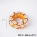 Realistisches künstliches Donut-Brotmodell mit Creme, 10 cm Durchmesser und 30 g Gewicht - Nuss