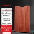 Ebony wood cutting board in 38x26x2.5cm size, solid whole-wood design for kitchen - Whole Wood 38*26*2.5cm