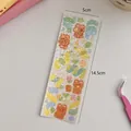 Leuke Koreaanse beer glitter sticker voor DIY journaling en scrapbooking, 5x14,5cm - 12# Tulpen Lint Serie