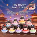 Ancient Chinese Tang Dynasty style resin roly-poly doll figurines in various colors - Yu Nu Jiao Small Tumbler Set / Set of 9 (5.5x5.5x7cm)