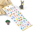Gold foiled ocean themed stickers with seashells and seahorses for DIY scrapbooking - Starfish Shell