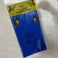 Reusable blue heavy duty plastic party tablecloth sized 137x183cm for event decor - 54x72 Inch / Dark Blue