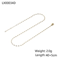 Makroaufnahme einer 2g goldene Schlangenkette mit Herzverschluss und 40+5cm Verlängerung - LX00034D
