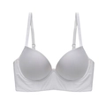 Sujetador push-up blanco sin costuras de seda de hielo con espalda baja y sin aros - XL / Blanco