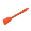 Orange one-piece silicone basting brush for baking and grilling with a hanging hole - Spatula / Orange