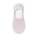 Socquettes roses en maille pour femme avec silicone antidérapant au talon et tissu respirant - Taille unique / Couleur Chair (Style Maille)