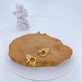 Cierre de langosta dorado con pavé de circonitas para creación de joyas de lujo - Dorado