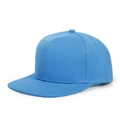 Klassische hellblaue Snapback-Kappe in Unifarbe mit hochwertigem Sechs-Panel-Design - Seeblau / Verstellbar