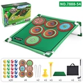 Juego de golf con red de objetivo, palos, bolas adhesivas y tapete para entrenamiento - Estilo C Red de práctica de golf 80x83x25cm